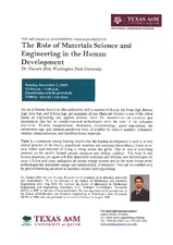 The Role of Material Science and Engineering in the Human Development   (click for a larger preview)