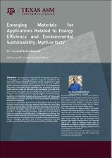 Emerging Materials Applications Related to Energy Efficiency and Environmental Sustainability. Myth or Fact?   (click for a larger preview)
