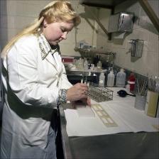 Woman Testing Samples, number 4   (click for a larger preview)