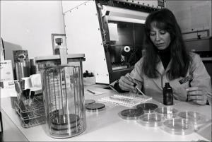 Woman Works at Diagnostic Laboratory, number 3   (click for a larger preview)