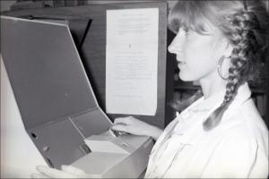 Woman Operating a Machine, number 1   (click for a larger preview)