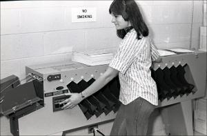 Woman Operates Equipment, number 1   (click for a larger preview)