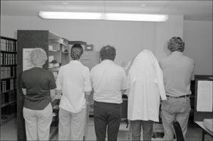 Five Unidentified Persons at the Biomedical Learning Resource Center   (click for a larger preview)