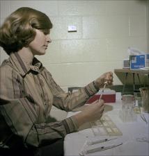 Woman Fills a Syringe with a Fluid, number 2   (click for a larger preview)