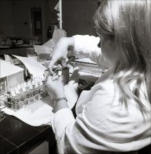Woman Works in a Laboratory, number 1   (click for a larger preview)