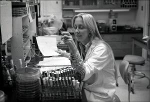 Woman in Lab Works with Test Tube Samples, number 4   (click for a larger preview)