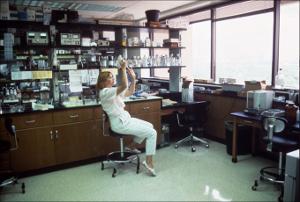 Laboratory Worker Fills Syringe   (click for a larger preview)