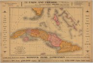 Map of Cuba: its provinces, railroads, cities, towns, harbors, bays, etc. also southern Florida and neighboring islands of the West Indies   (click for a larger preview)