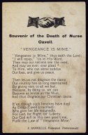 Souvenir of the Death of Nurse Cavell: Vengeance is Mine   (click for a larger preview)