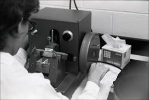 Laboratory Staff Operates Equipment, number 2   (click for a larger preview)