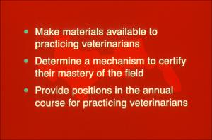 Gulf States Consortium, Veterinary Education Task Force Slides, number 12   (click for a larger preview)