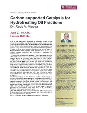 Carbon Supported Catalysis Hydrotreating Oil Fraction   (click for a larger preview)