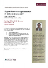 Signal Processing Research at Bilkent University   (click for a larger preview)