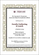 Faculty Gathering & Lunch   (click for a larger preview)