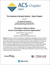 The Polymer Industry in Qatar: Current Technologies and Future Opportunities   (click for a larger preview)