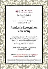 Academic Recognition Ceremony   (click for a larger preview)
