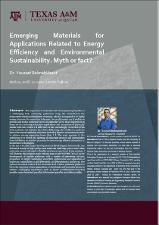 Emerging Materials for Applications Related to Energy Efficiency and Environmental Sustainability: Myth or Fact?   (click for a larger preview)