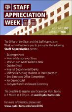 Staff Appreciation Week 2016   (click for a larger preview)