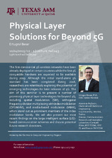 Physical Layer Solution for Beyond 5G   (click for a larger preview)