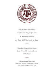TAMUQ Commencement 2018   (click for a larger preview)