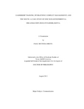 Phd thesis on conflict management